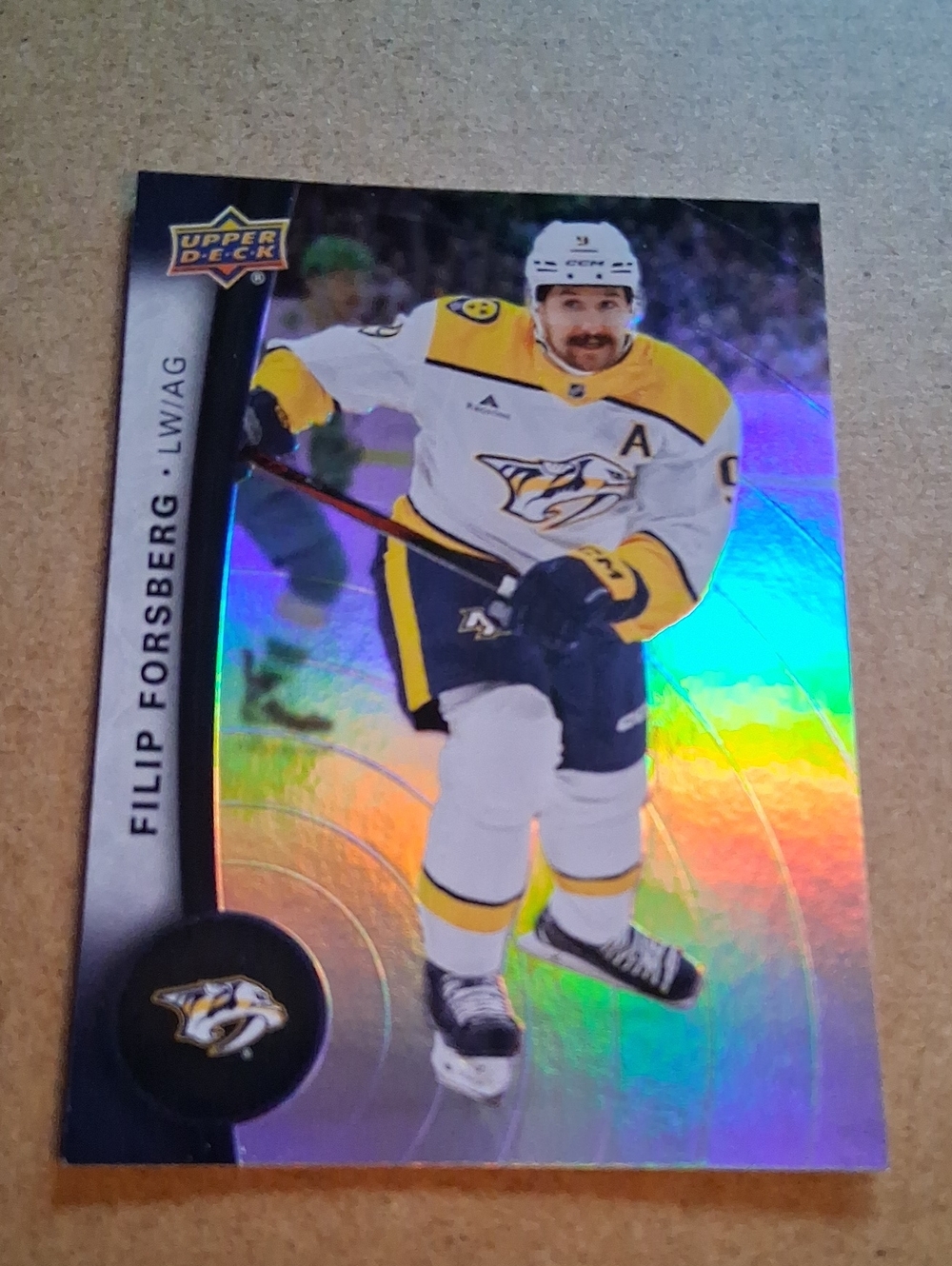 Predators Filip Forsberg Upper Deck Hockey Cards